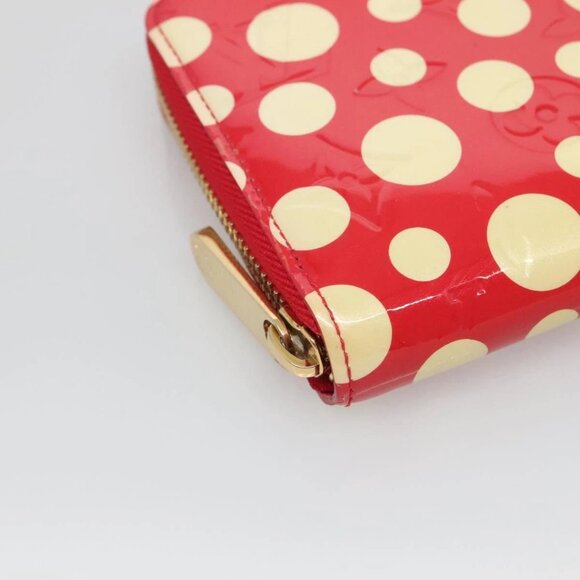 LOUIS VUITTON Monogram Vernis Yayoi Kusama Wallet Rouge M91572 LV Auth bs24989 - Picture 4 of 16